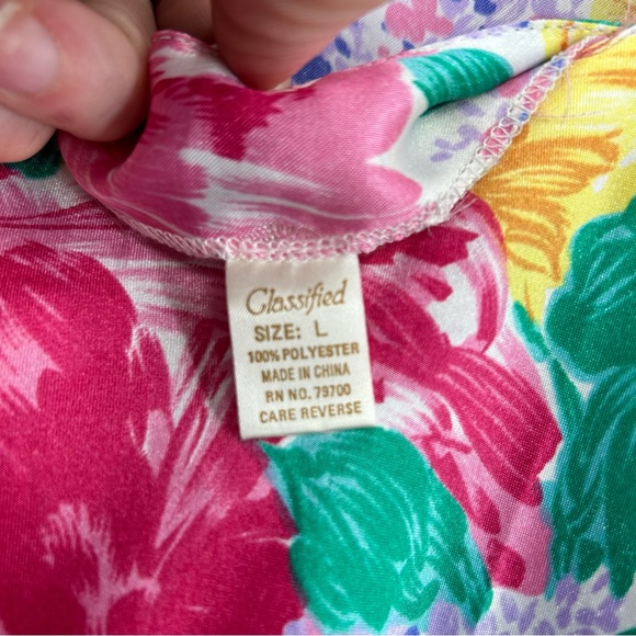 *** Classified Gown & Robe Set Spring Flowers *** L - Picture 7 of 8